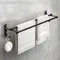 Porte-serviettes mural pour salle de bain, support mural sans perceuse, 40/50cm, étagère de barre à
