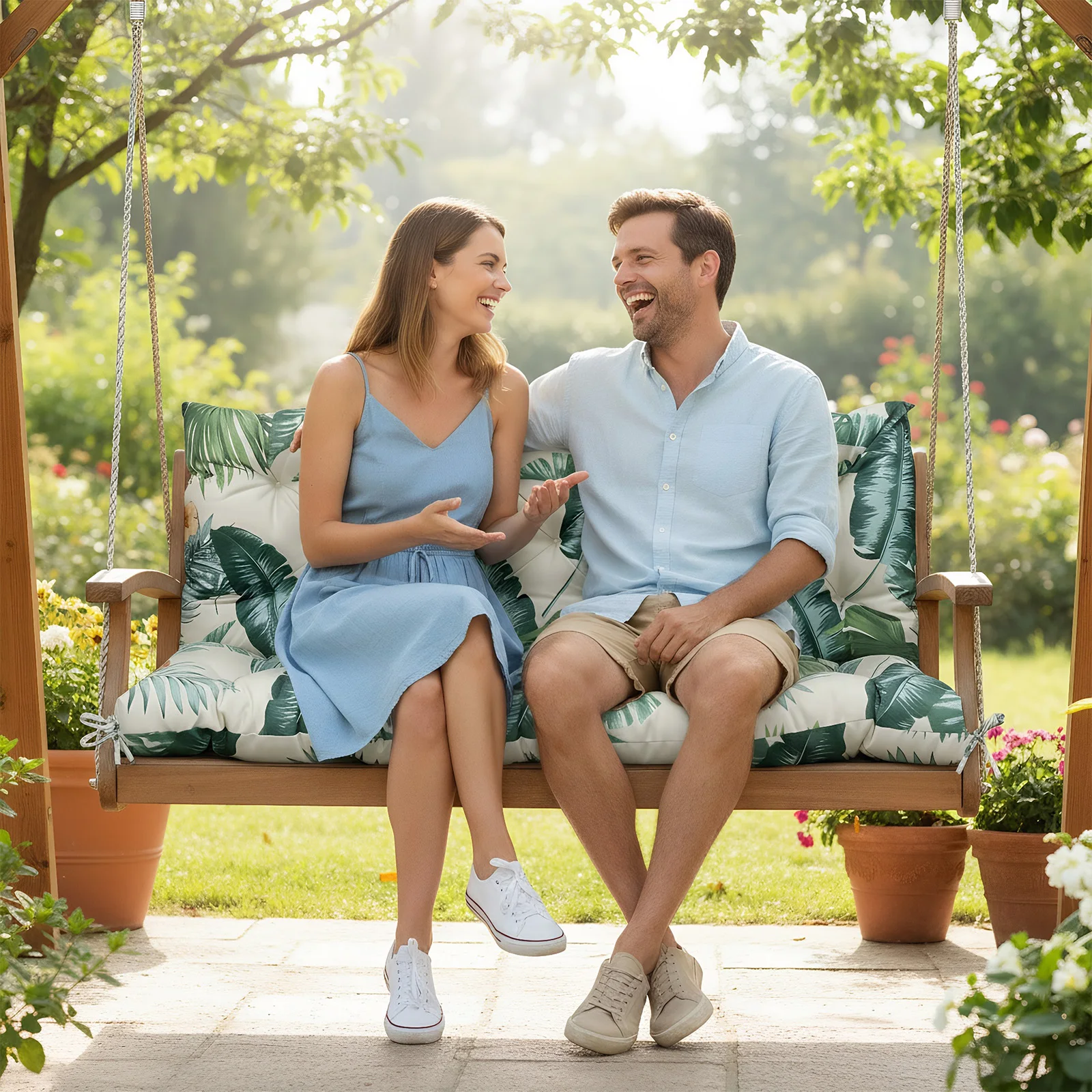 Coussin de remplacement de banc, coussin de banc de jardin, coussin de balançoire rembourré, coussin de siège de remplacement pour balançoire de jardin extérieur et de Patio