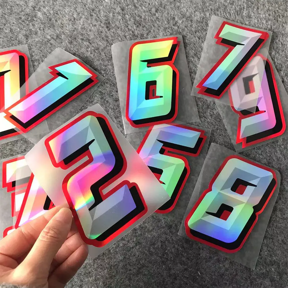 Numéro laser de voiture moto voiture électrique, protection solaire étanche, fenêtre, porte, rayures, couverture, accessoire décoratif autocollant