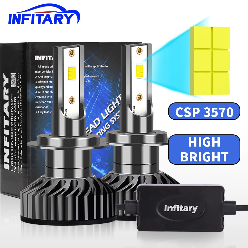 Betitary-Ampoule de sauna de voiture à LED, lumière pour véhicule, CANBUS automatique, H4, H7, 30000LM, CSP3570, H1, H3, H11, H13, H27, 880, 9005, HB3, 9006, HB4, 9007