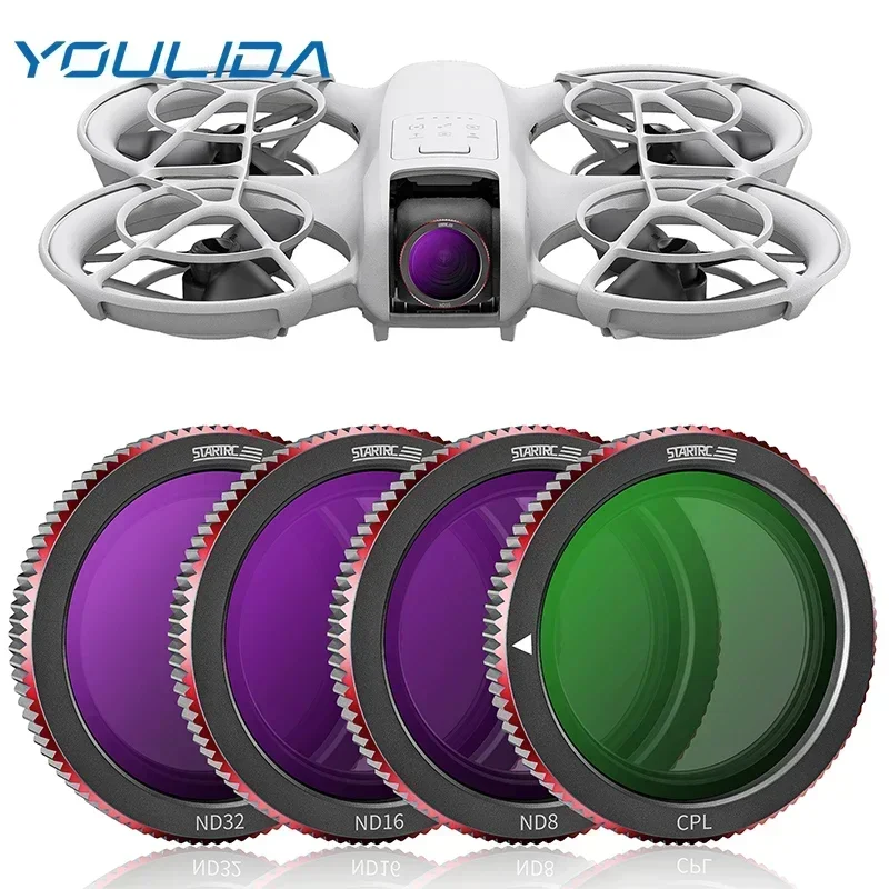 Set di filtri per lenti Neo per accessori DJI Neo Kit filtro ND magnetico ND8 ND16 ND32 CPL Filtro UV 1/4 Filtro per obiettivo fotocamera Nebbia nera