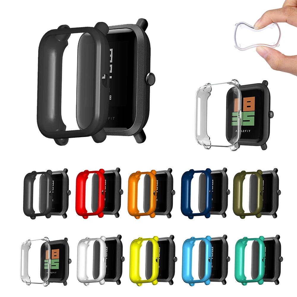 Custodia protettiva morbida per Huami Amazfit Bip Lite 1S U Custodia per orologio Custodia protettiva per schermo per PC