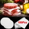 100 pezzi di carta da forno quadrata rotonda carta assorbente per olio per hamburger festa barbecue forno carta da forno strumento per torte accessorio da cucina antiaderente