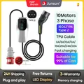 Junsun Caricatore portatile EV Type2 IEC62196-2 Wallbox 3.5-7-11-22KW da 6A a 32A 4-5-8-10 metri IP65 per Tesla Kia Hyundai universale