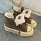 2025 Scarpe Vulcanizzate da Donna invernali Scarpe Basse da Donna in Pelliccia Scarpe da Ginnastica da Donna Aumentate Scarpe di Tela Femminili Casual Tenis De Mujer