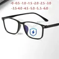 Occhiali miopia unisex Occhiali miopi con rivestimento blu 0 -1 -1.5 -2 -2.5 -3 -3.5 -4 -4 -4,5 -5 -5.5 -6.0 Lentes Opticos Para Mujer