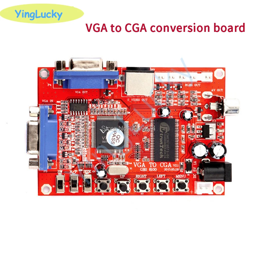 VGA zu RGBS umwandlung bord AV video converter board CRT monitor converter board für arcade-spiel maschine Image