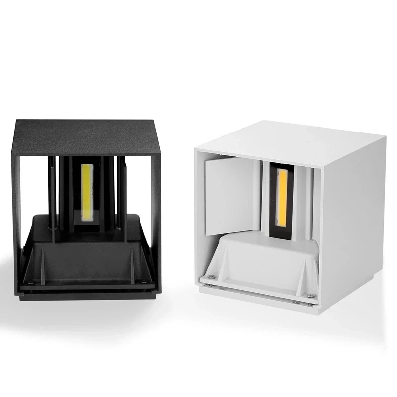 Lampada da parete a LED 6W/12W per esterni impermeabile IP65 Lampada da parete per portico da giardino e lampada da illuminazione per decorazione soggiorno camera da letto interna