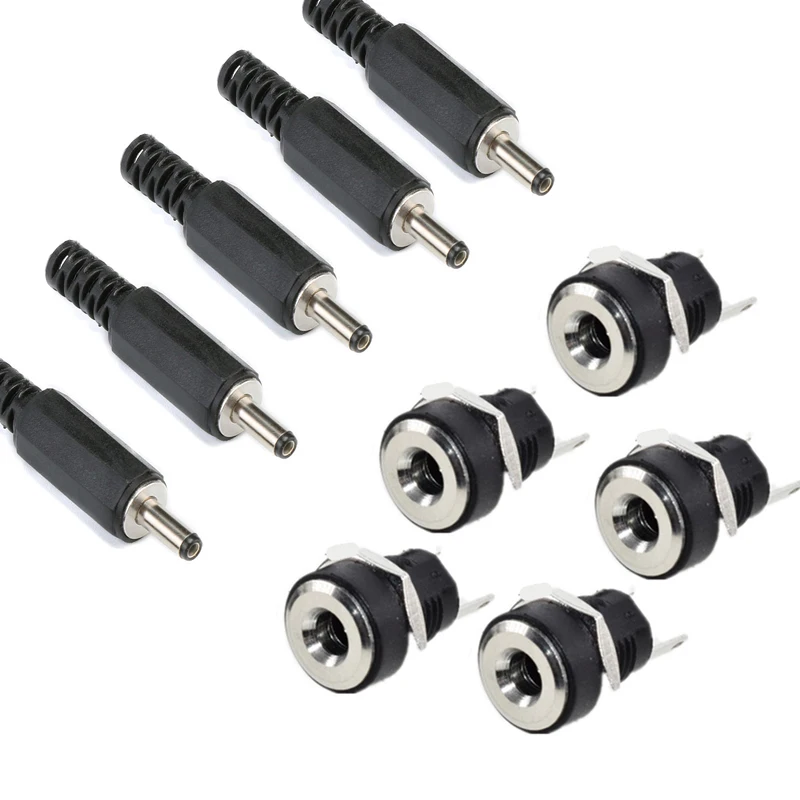 DC 3,5x1,3mm Netzteil Stecker Buchse Buchsen halterung Löt kabelst ecker 3.5*1,3mm Gleichstromst ecker Image