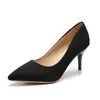 Neue Frauen Pumps Wildleder High Heels weibliche spitze Büros chuhe Stiletto Frauen Schuhe Party Frauen Heels plus Größe 44 Damenschuhe