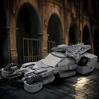Moc Superheld Ritter Wagen Bausteine Filmreihe Ritter Batmobile Tumbler gepanzertes Fahrzeug Image