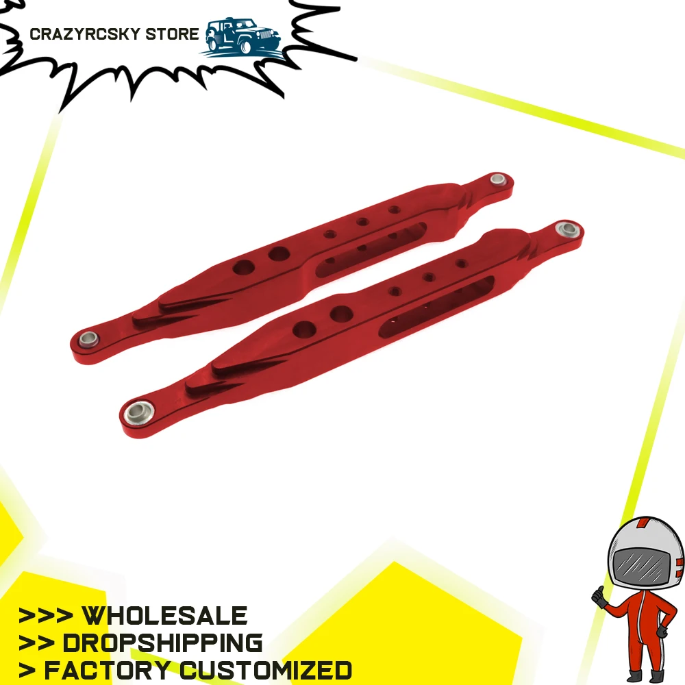 2 stücke Bearbeitete Alloy Rear Shock Niedrigeren Unterstützung Stange Für Rc Hobby Modell Auto 1-10 Vrx Octane Vetta karoo Ftx Outlaw Verbesserte Hop-Up