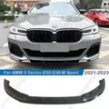 Per BMW Serie 5 G30 G31 LCI M Sport 2021-2023 Nero Paraurti Anteriore Labbro Spoiler Splitter Diffusore Copertura Deflettore Corpo Kit Tuning