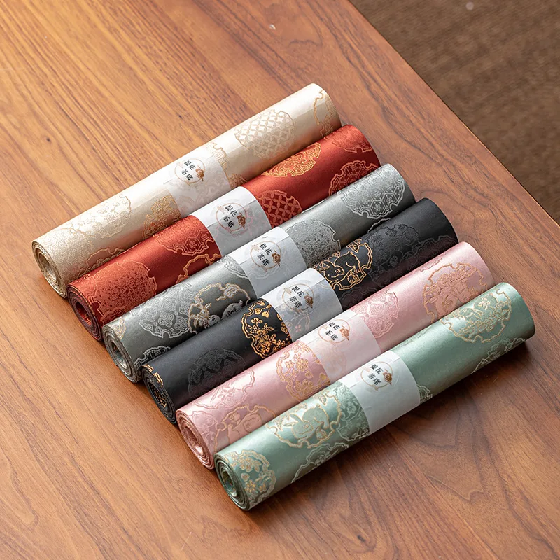 Chinesische Retro Zen wasserdichte Tisch flagge Tee matte Tee tischdecke lange Tischdecke Tee tisch Tee zubehör Geschenke Tisch läufer