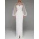 Abiti da sposa sexy per le donne Casual O-Collo Solido Abito lungo allentato Primavera ed estate Drsss musulmano Abito da sera da donna Abiti