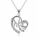 Ciondoli MAMMA cuore Festa della mamma cristallo Collana in argento sterling 925 per gioielli da