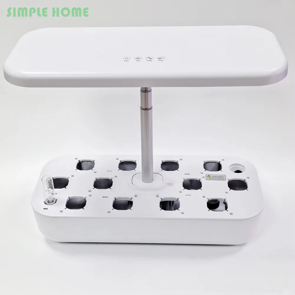 Hydrokultur-Anbausysteme für die Pflanzung zu Hause mit LED-Wachstumslicht, ungiftig, erdlos, intelligente Pflanzmaschine für den Innengarten Image