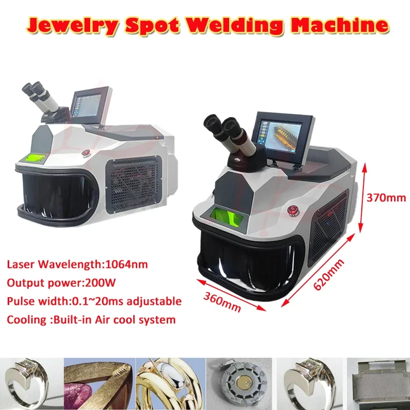LY YAG Laser 200W Mini Touch Screen Control Schmuck Spot Schweißen Maschine Micro Laser Löten Mit HD CCD Mikroskop Image