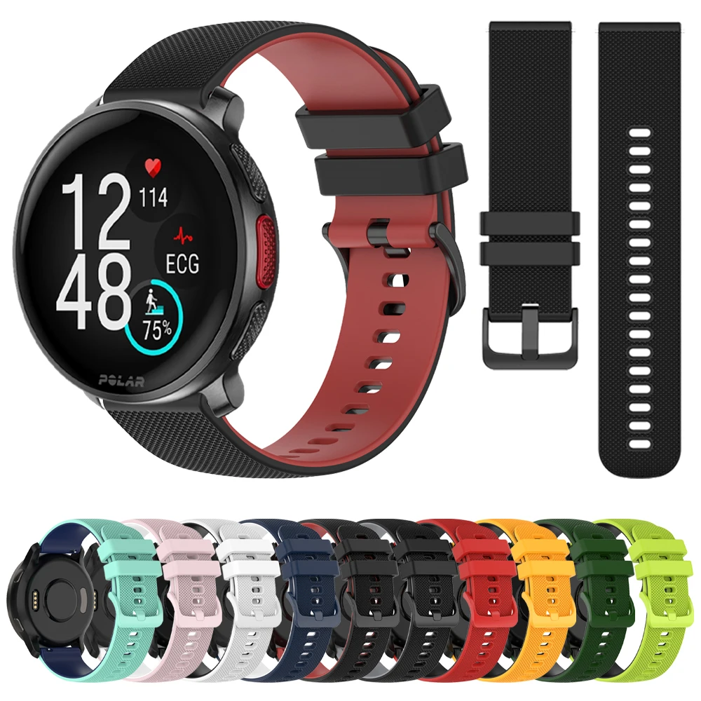 20mm 22mm Silikon Ersatz band für Polar Vantage V3 m2/m Körnung x Pro Titan Sport band zünden 3 2 Unite Pacer Armband Gürtel Image