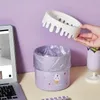 1pc Mini-Desktop-Mülleimer, niedliches Eis-Design, hoher ästhetischer Wert, kleine Größe für Couch tisch und Schreibtisch, rund, deckel los p