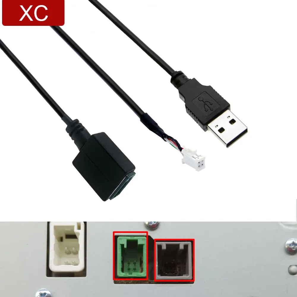 4 Pin Autoradio USB-Kit Verdrahtung Retention kabel verbindet Schnitts telle Adapter kabel für Mazda Limousine Wagen CX-5 CX-9 Android-Player Image