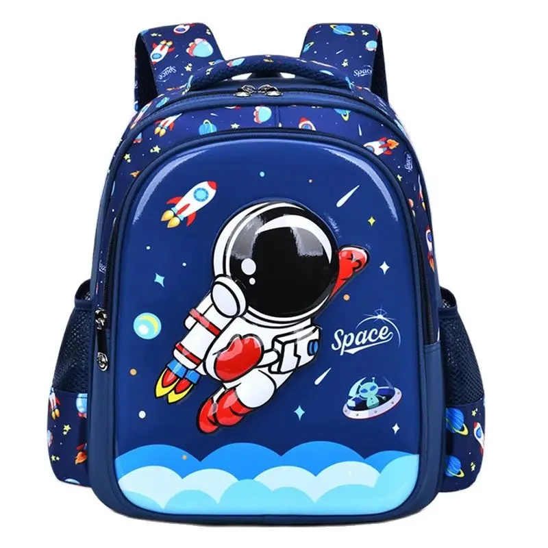 Kinder Umhängetasche Cartoon 3D Stereoskopische Astronaut Schultasche Wasserdicht Kind Rucksack Kleiner Junge Traum Grundschule Image