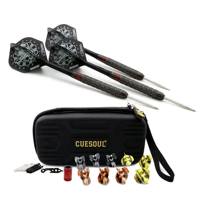 CUESOUL BIG BEAST 90% Wolfram 27g Stahl Spitze Dart Set-Titan Beschichtet Gun-Grau Image