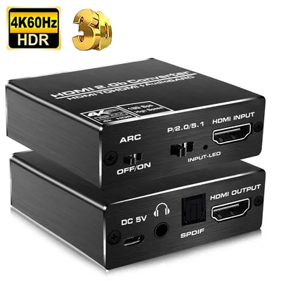 Navceker hdmi-kompatibler audio extraktor stereo extraktor konverter optischer toslink spdif 3,5mm Image