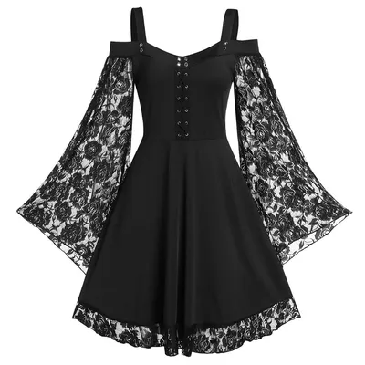 Mittelalterliche Cosplay-Halloween-Kostüme für Damen, Karneval, Hexe, viktorianisches Kleid, Damen, Image