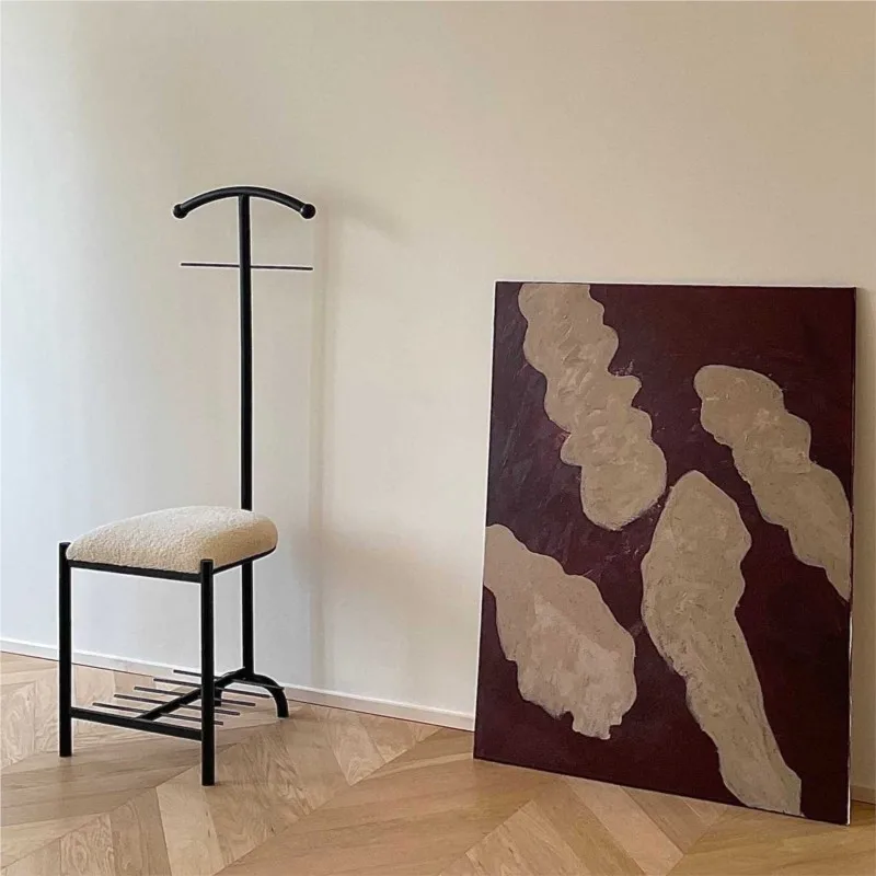 Einfache moderne Garderobe Schlafzimmer Haushalt vertikale Garderobe Boden Kleider ständer hängen Kleider ständer Umkleidekabine Schuh bank