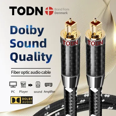 TODN Digitales optisches Audiokabel Toslink SPDIF Glasfaserkabel Kabel für HiFi 5.1 7.1 Verstärker Image