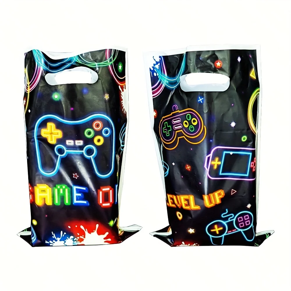Fluoreszierende Linie Spielmaschine PE Geschenktüte stilvolle Handtasche Party Party Geschenktüte Image