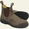 Retro Leder Stiefeletten Männer Chelsea Boot Casual Plattform Schuhe Mann Frühling Winter Slip auf Paare Booties Handmade Plus Größe