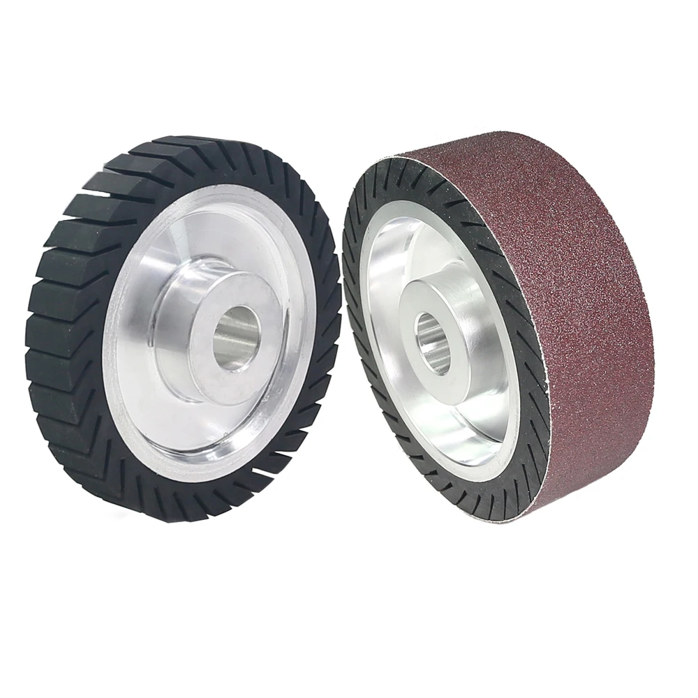 6 x 2 Zoll 6 x 1 Zoll Gummi-Zentrifugalrad, Bandschleifer, Schleifhülsen, 473 x 50 mm Image