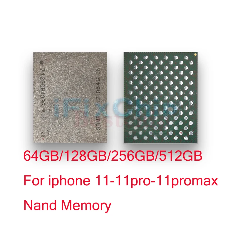 64 GB 128 GB 256 GB 512 GB HDD Nand IC Chip für iPhone 11 12 11PRO 11 PRO MAX Speicher-Flash-IC Image