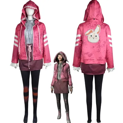 Feng Min Horror Spiel Cosplay Kostüm Hoodie Mantel Top und Rock Set Halloween Maskerade Karneval Party Outfits für Frauen Image