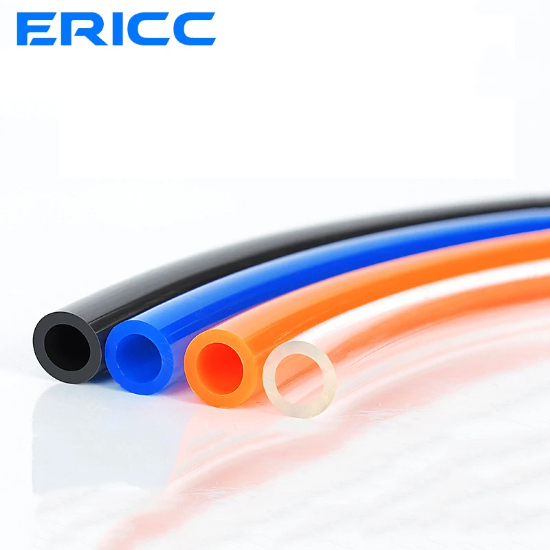 10 m Luftschlauch, pneumatischer Rohrschlauch, Gasrohrschlauch, 10 mm Außendurchmesser, 6,5 mm Innendurchmesser, 8 mm x 5 mm, 6 mm x 4 mm, 2,5 mm, 12 x 8 mm, transparent, blau, rot, PU