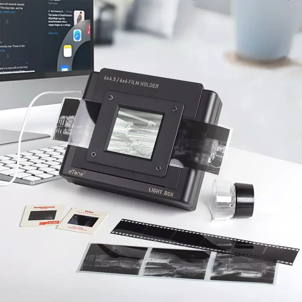 Digitaler Filmscanner-Leuchtkastenhalter für 135 120 4 x 5 Diafilm Negativbetrachter Kameras Zubehör Image