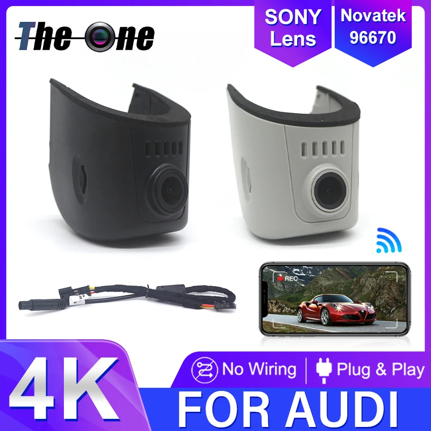 Neu! Plug-and-Play-Auto-DVR-WLAN-Dashcam für Audi A3 A4 A5 A6 A7 A8 Q3 Q5 Q7 B4 B5 B6 B7 B8 B9 8 V C5 C6 C7 8 P 8 V RS TT 2016–2026 Image