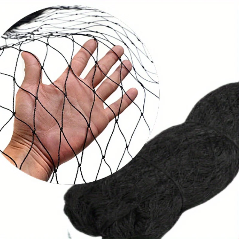1 Stück schwarzes Nylon-Anti-Vogel-Netz, klassischer Stil, Netz für landwirtschaft liche Pflanzung und Teichs chutz Image