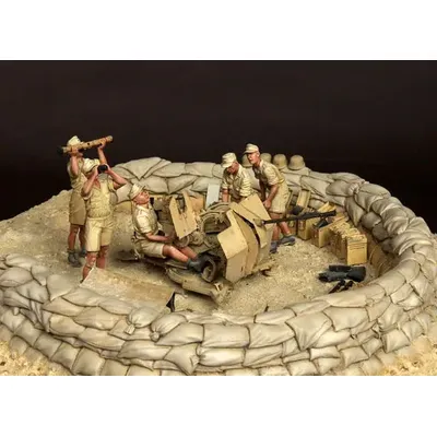 Unlackiert Kit 1/35 Afrikanische regiment umfassen 5 soldaten figur Historische Figur Harz Kit Image