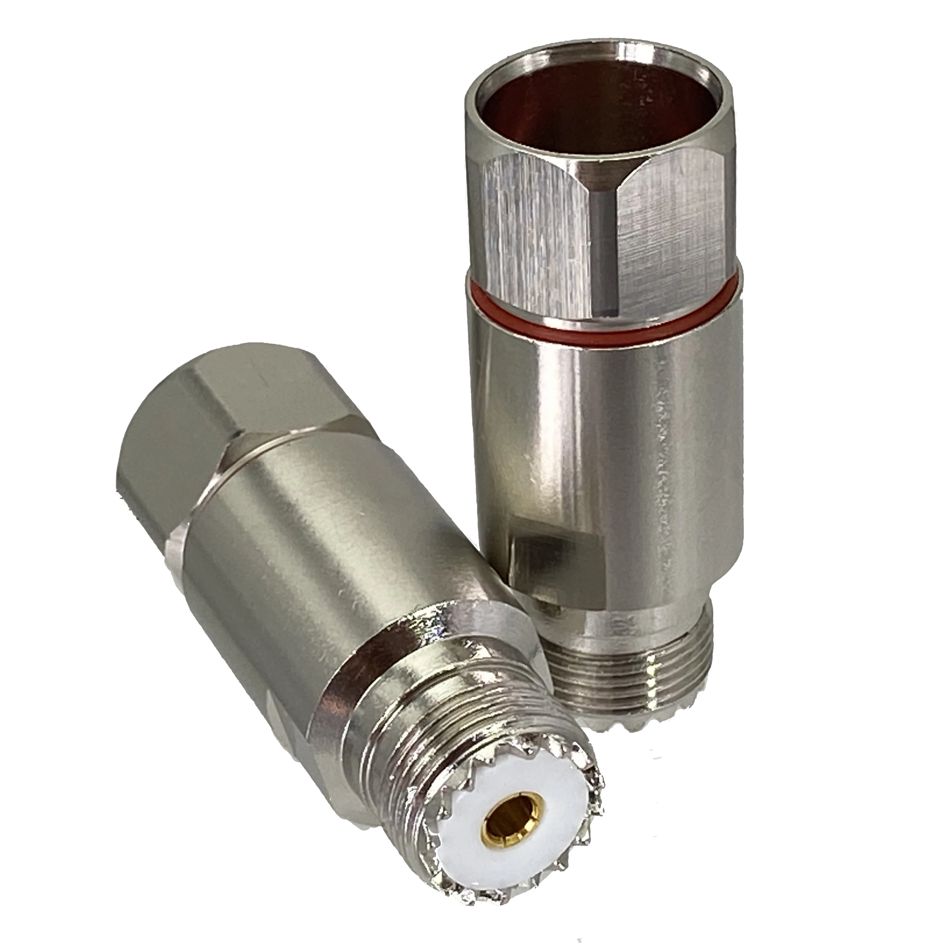 Stecker so239 uhf Buchse 1/2 "für Wellblech Standard andrew Heliax RF Koaxial draht klemmen Image