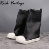 Rick Vintage Hip Hop Mann Schuhe Damen hohe Stiefel lässige Schneeschuhe Echt leder Frauen