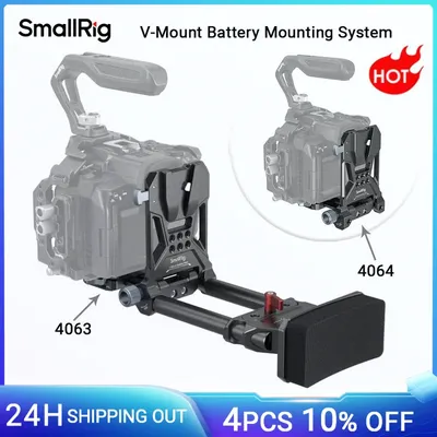 Small rig v-mount batterie platte, v-lock batterie montage platte mit schnell wechsel platte für arca für dslr kameras stativ-4063