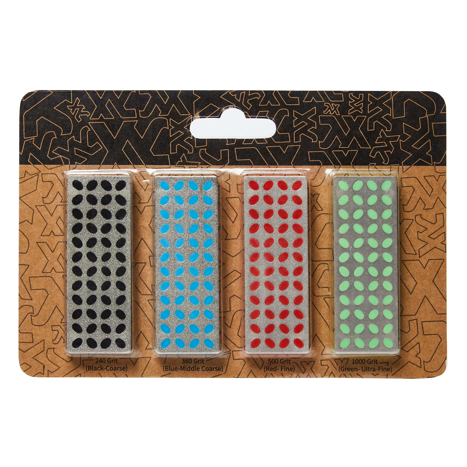 XCMAN Ski Snowboard Kantenpolieren Tuning Tools Diamantfeilen Schleifsteinplatte Mini Diamantstein (Grob/M-Grob/Fein/Extra Flosse). Image