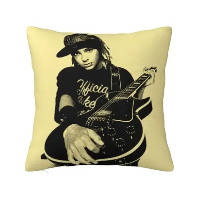 Benutzerdefinierter Tokio Hotel Tom Kaulitz Tank-Kissenbezug, luxuriöser Kissenbezug, quadratischer Image