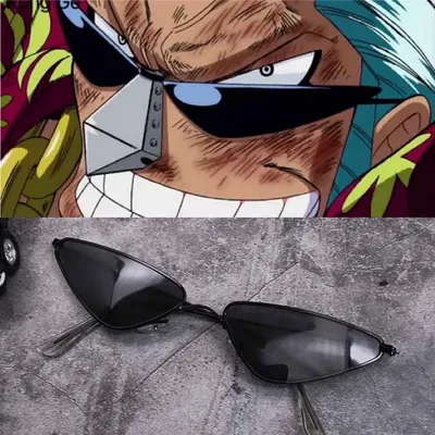 Anime Brillen Franky Cosplay Brille Cat Eye Sonnenbrille Zubehör Outfits Halloween Karneval Party Image