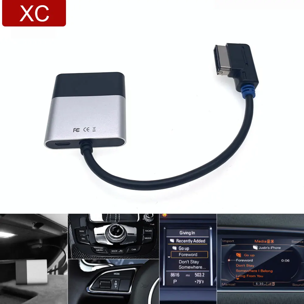 Auto Bluetooth Musik Adapter Für Mercedes Benz MMI Media Interface AUX Kabel Adapter für Audi VW MDI AMI Image