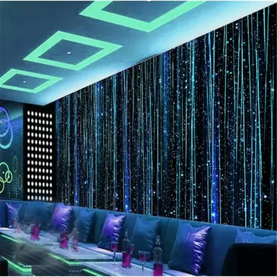 Nach papel de parede 3D Leucht KTV Bar Hintergrund Tapete wohnzimmer Dekoration Wandbild Technologie Image