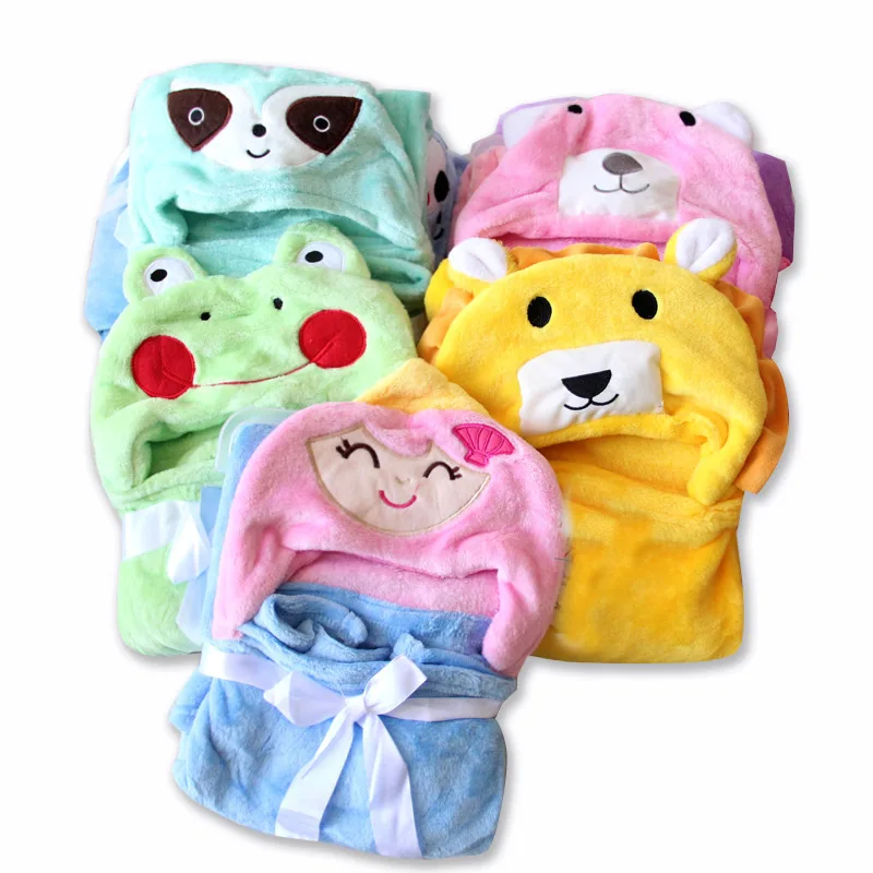 2024 neue Flanell Baby Decke 3D Tier 3D Mantel kinder Cartoon Badetuch Image